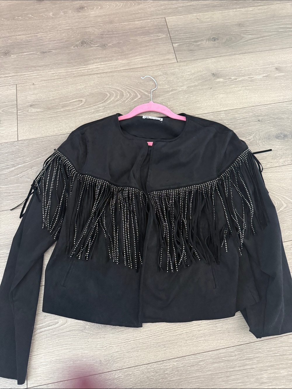 Zara suade fringe jacket adorable size M